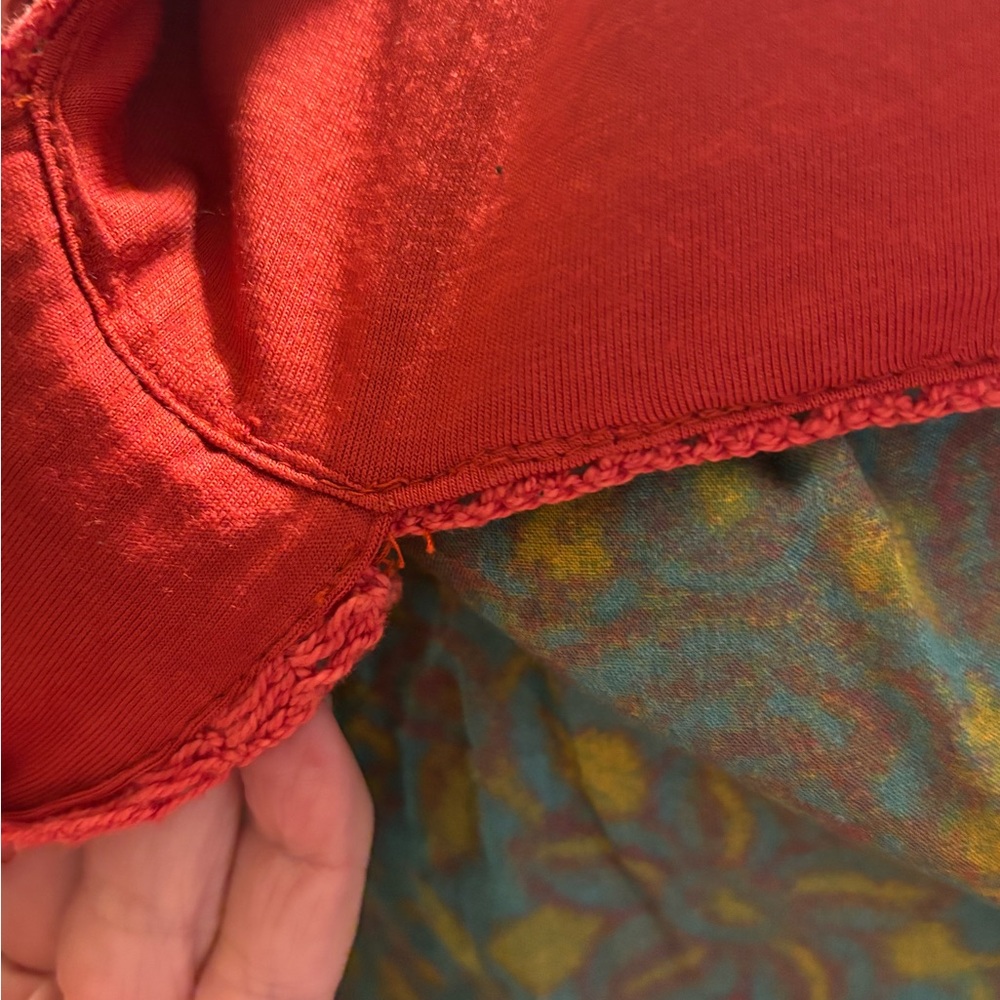 Sundance maxi dress mix media crochet detail 14P - Picture 7 of 7